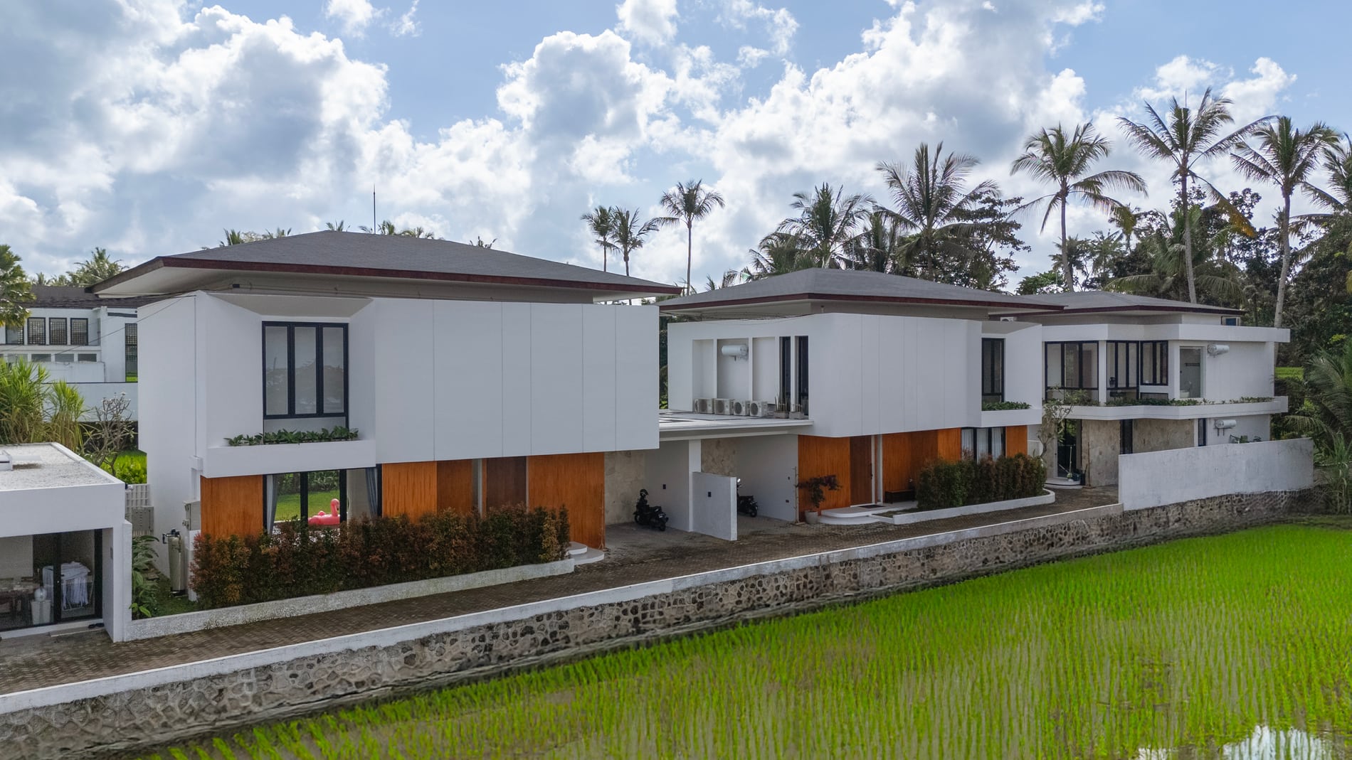 Hubuddha Villas Ubud Bali - Panoramic rice terrace view from two-bedroom villa terrace